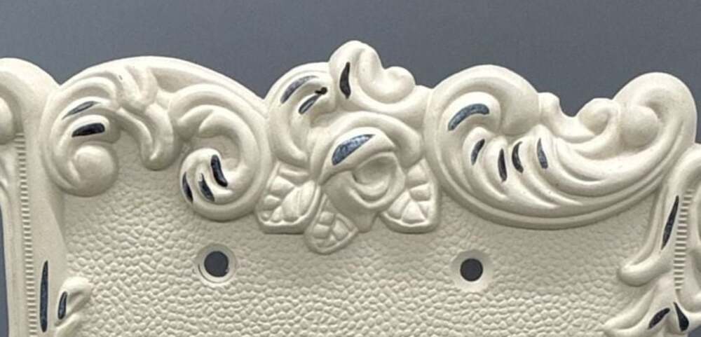 Amertac Cast Metal Antique White Switch & Outlet Plate Covers Lot Cottagecore - Picture 9 of 13